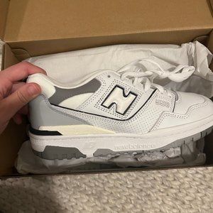 BRAND NEW New Balance 550s White with Marblehead and Dark Grey